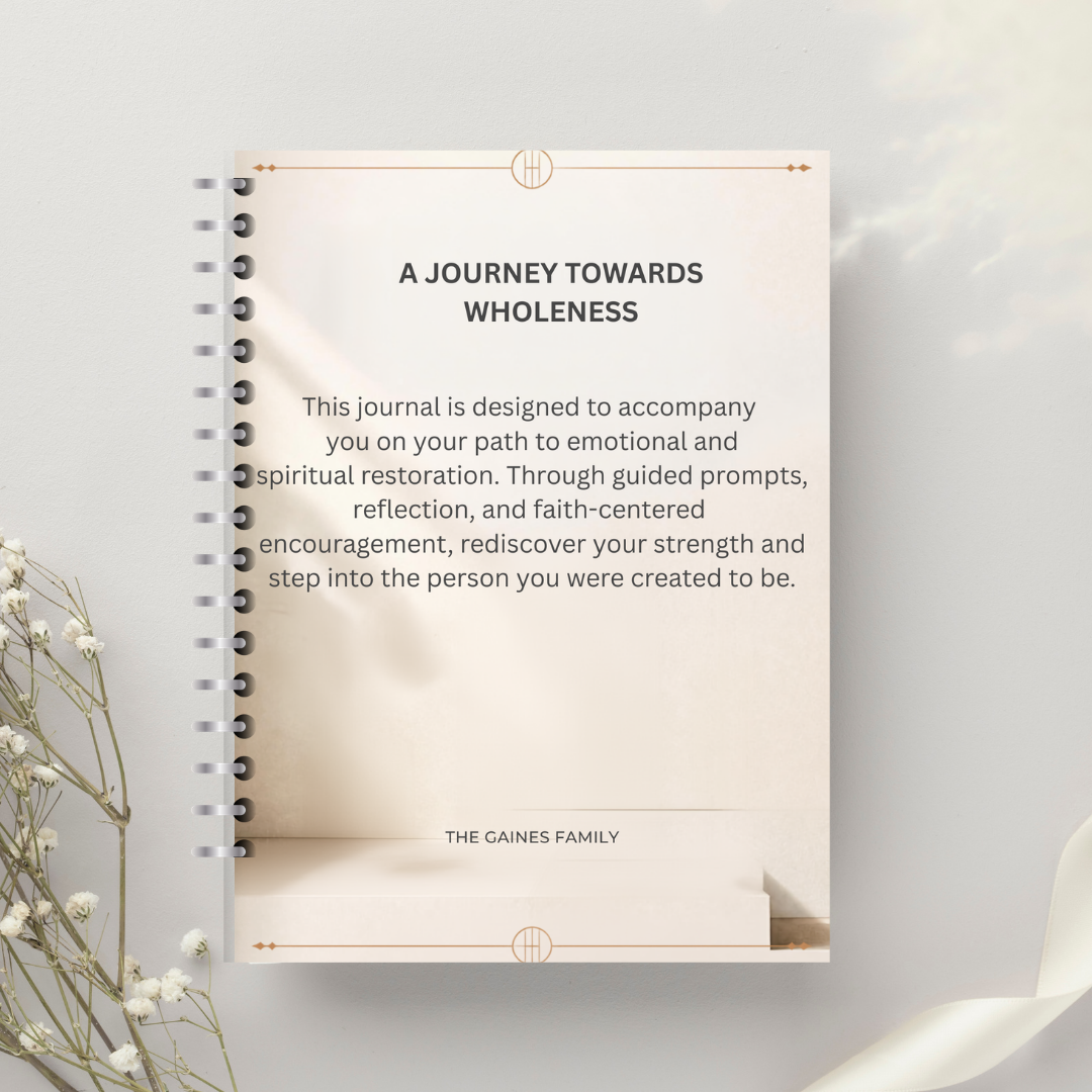 Faith-Based Healing Journal for Men – Guided Prompts for Emotional & Spiritual Restoration